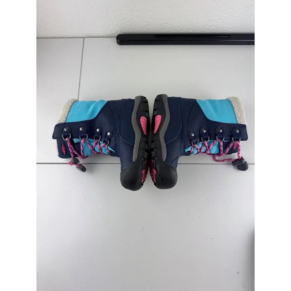 KEEN‎ Kids Winter Boots Navy Blue Pink Teal Waterproof Insulated Size 9 Toddler